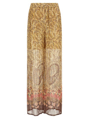 Valentino Garavani Multicolor Silk Casual Pants