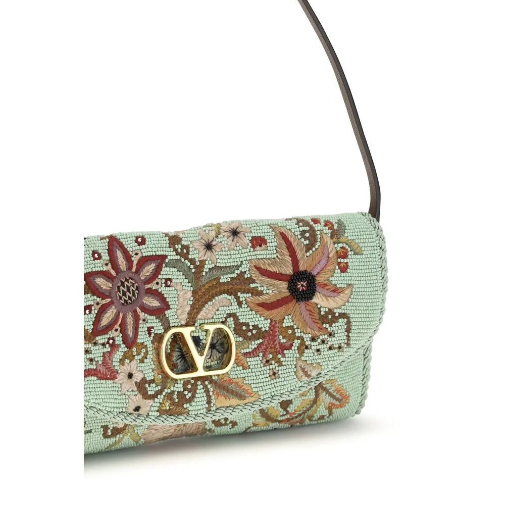 Valentino Garavani Multicolor Silk Clutch Bag