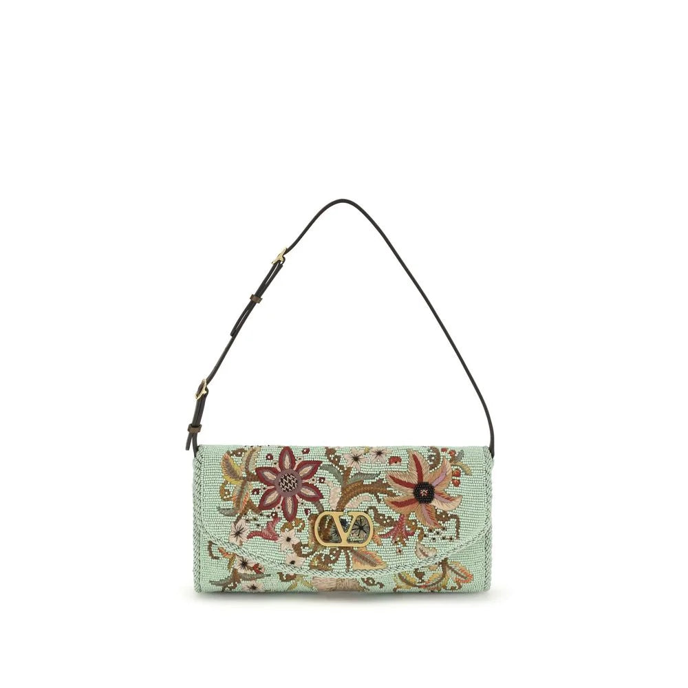 Valentino Garavani Multicolor Silk Clutch Bag