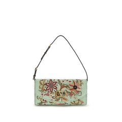 Valentino Garavani Multicolor Silk Clutch Bag