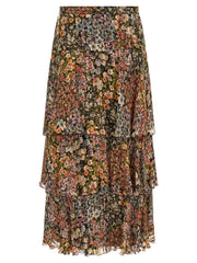 Valentino Garavani Multicolor Silk Midi Skirt
