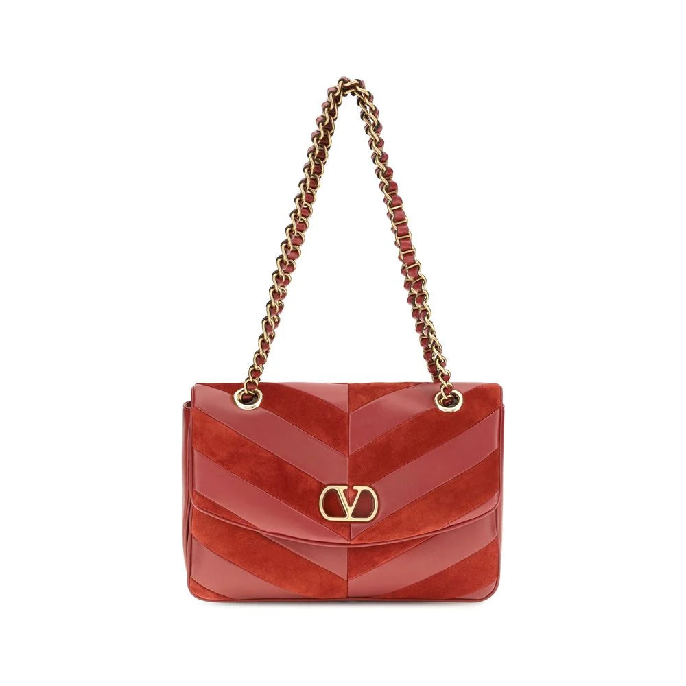 Valentino Garavani Multicolor Suede Leather Shoulder Bag