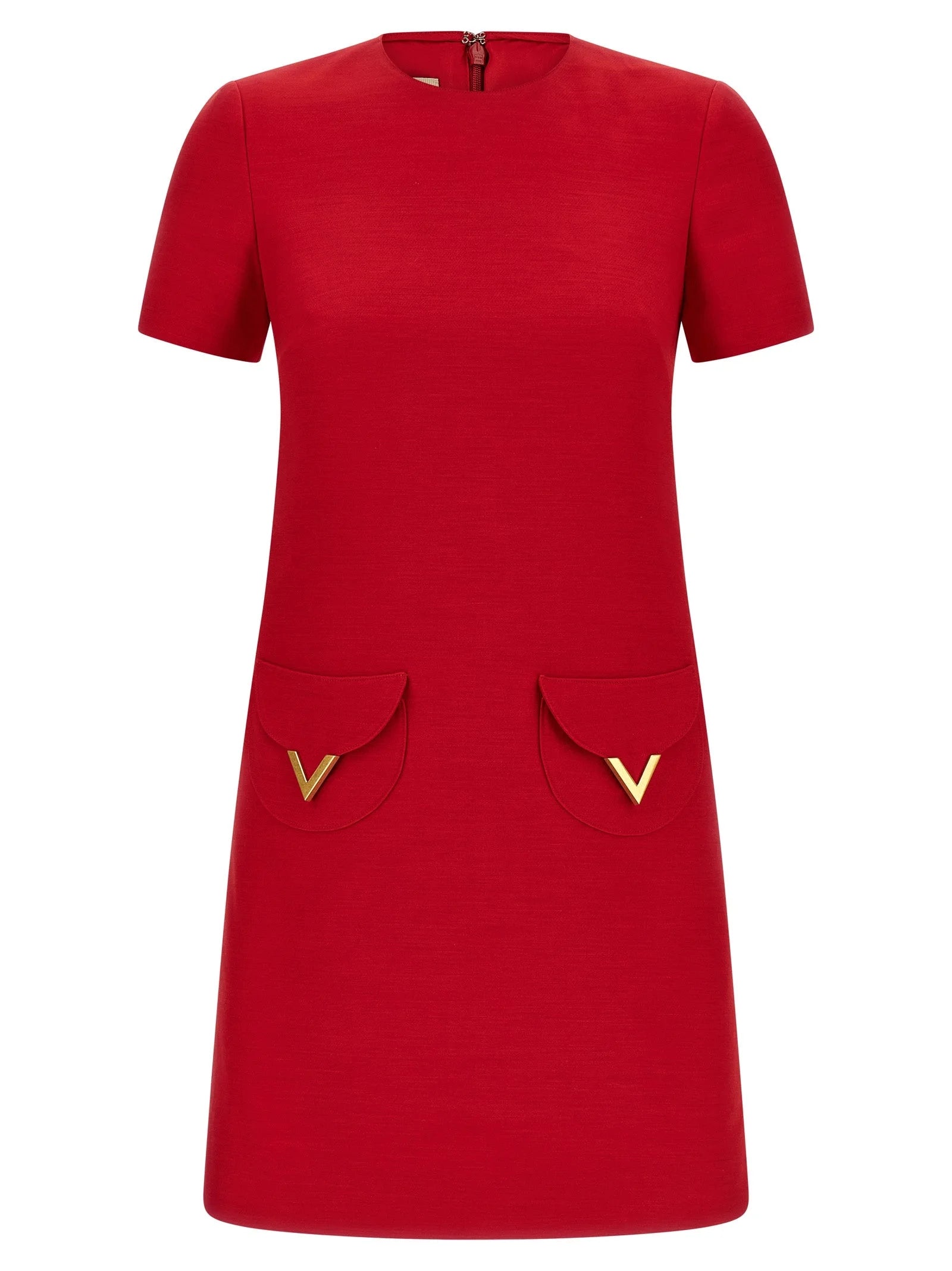 Valentino Garavani Multicolor Virgin Wool Short Dress - IT38