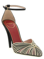 Valentino Garavani Multicolor Viscose High Heel Pumps - EU39/US9