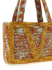 Valentino Garavani Multicolor Viscose Tote Bag