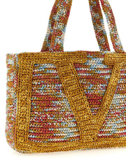Valentino Garavani Multicolor Viscose Tote Bag
