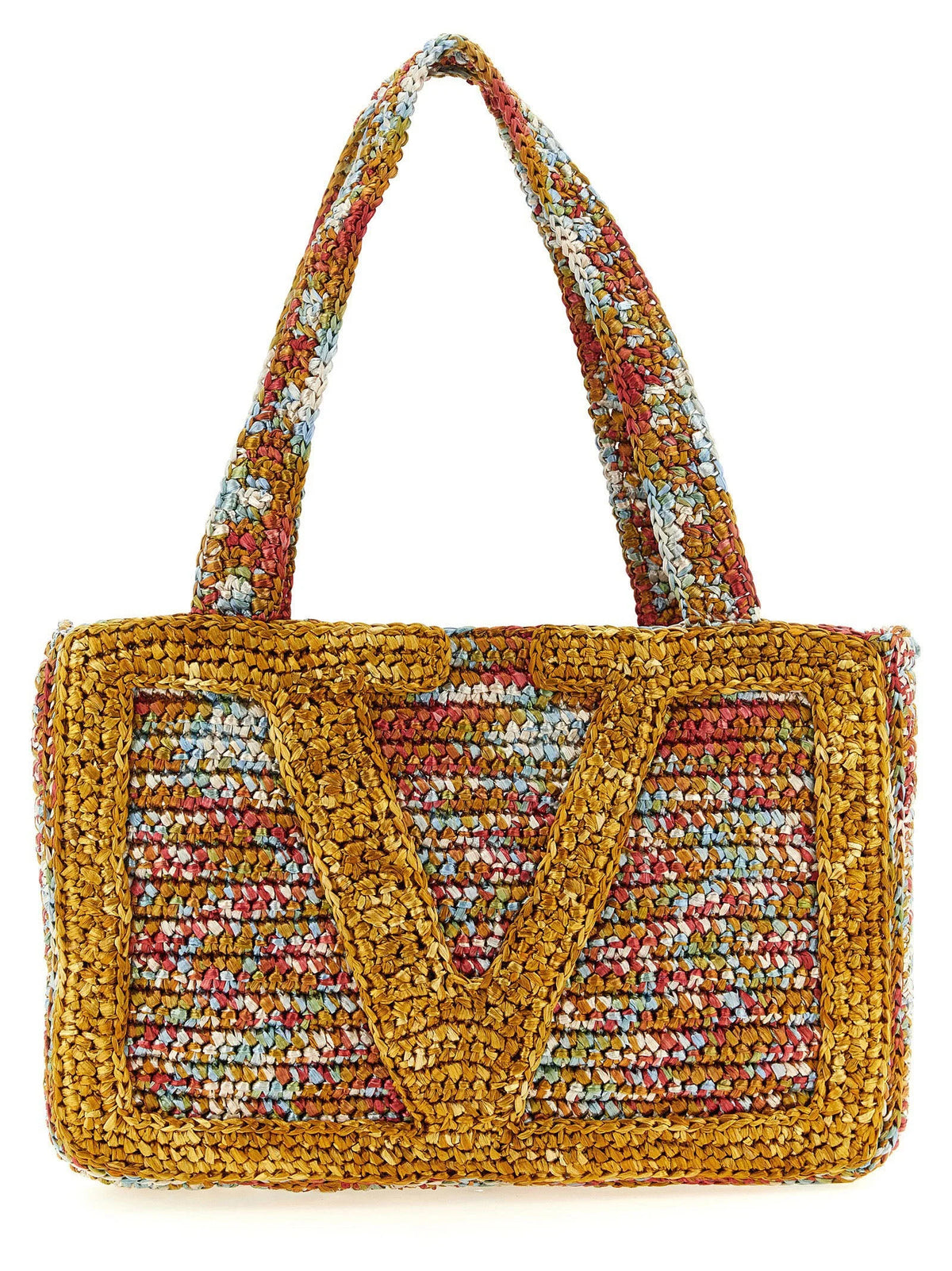Valentino Garavani Multicolor Viscose Tote Bag