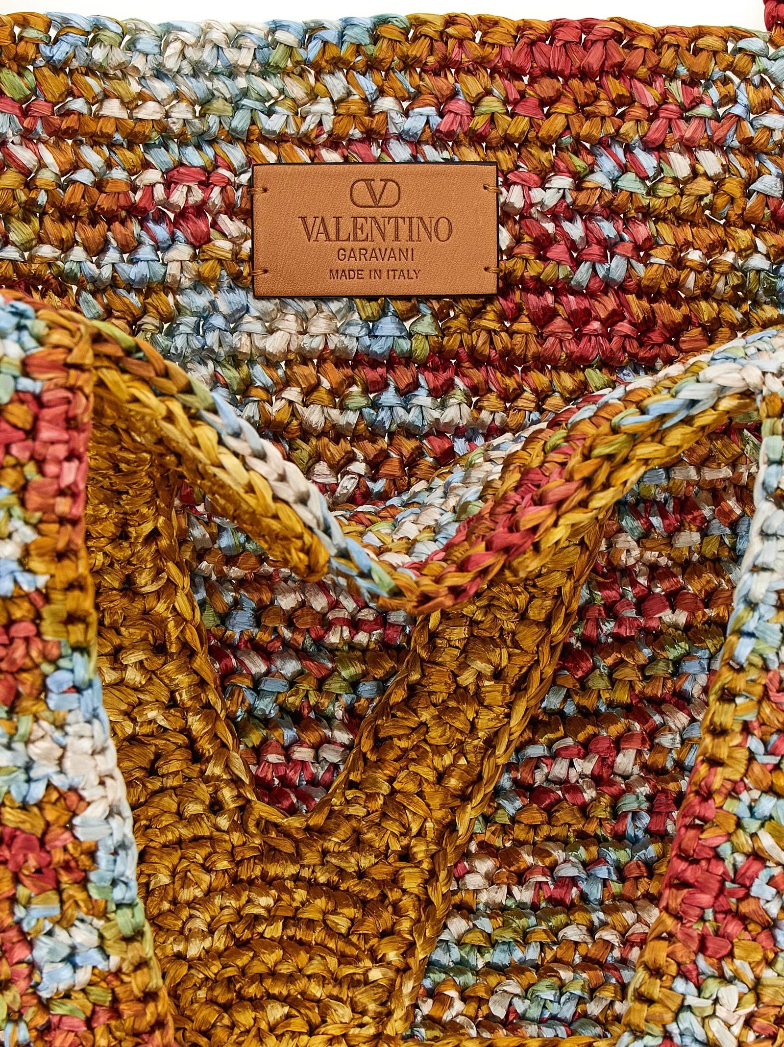 Valentino Garavani Multicolor Viscose Tote Bag