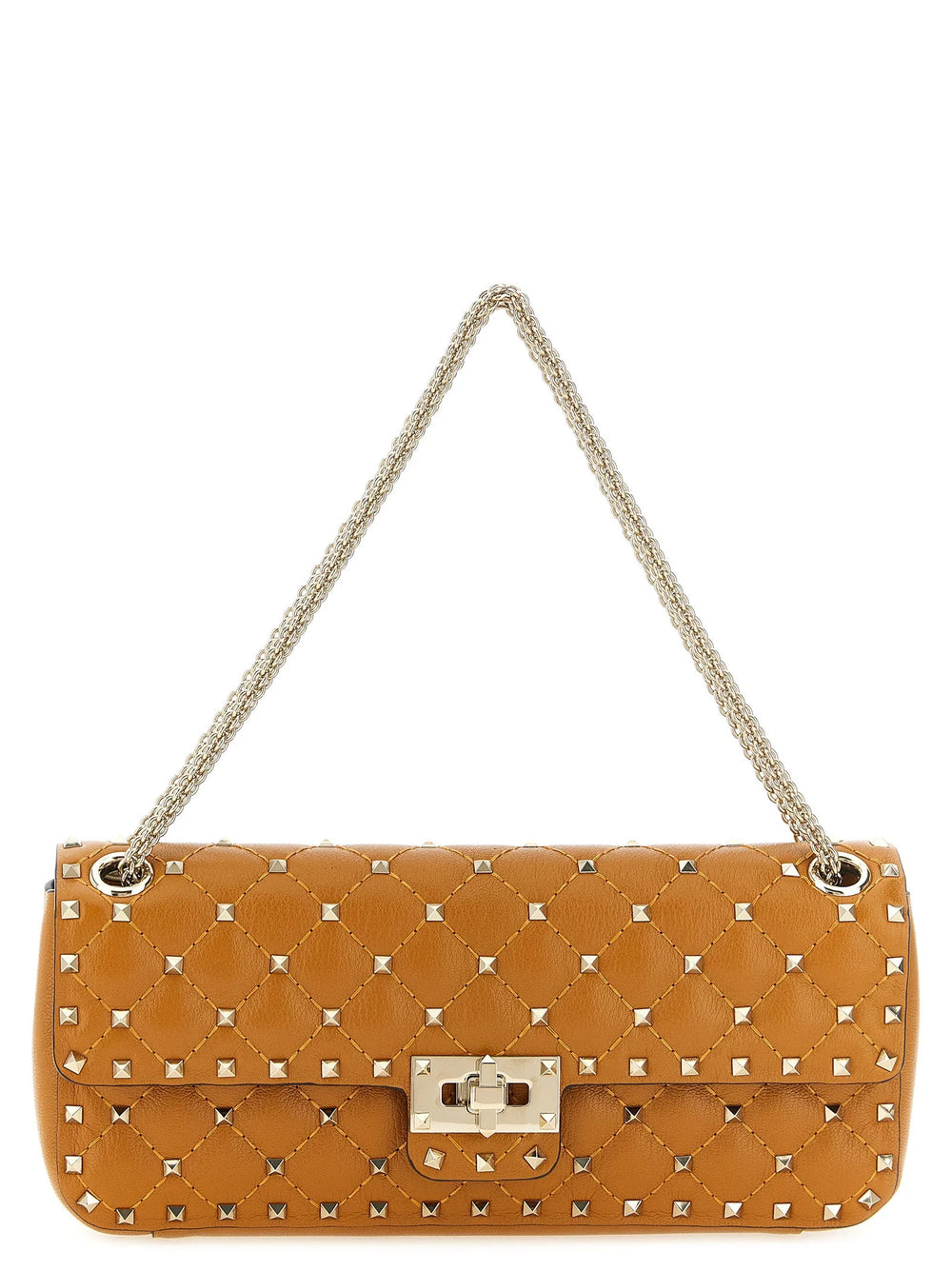 Valentino Garavani Orange Goatskin Shoulder Bag