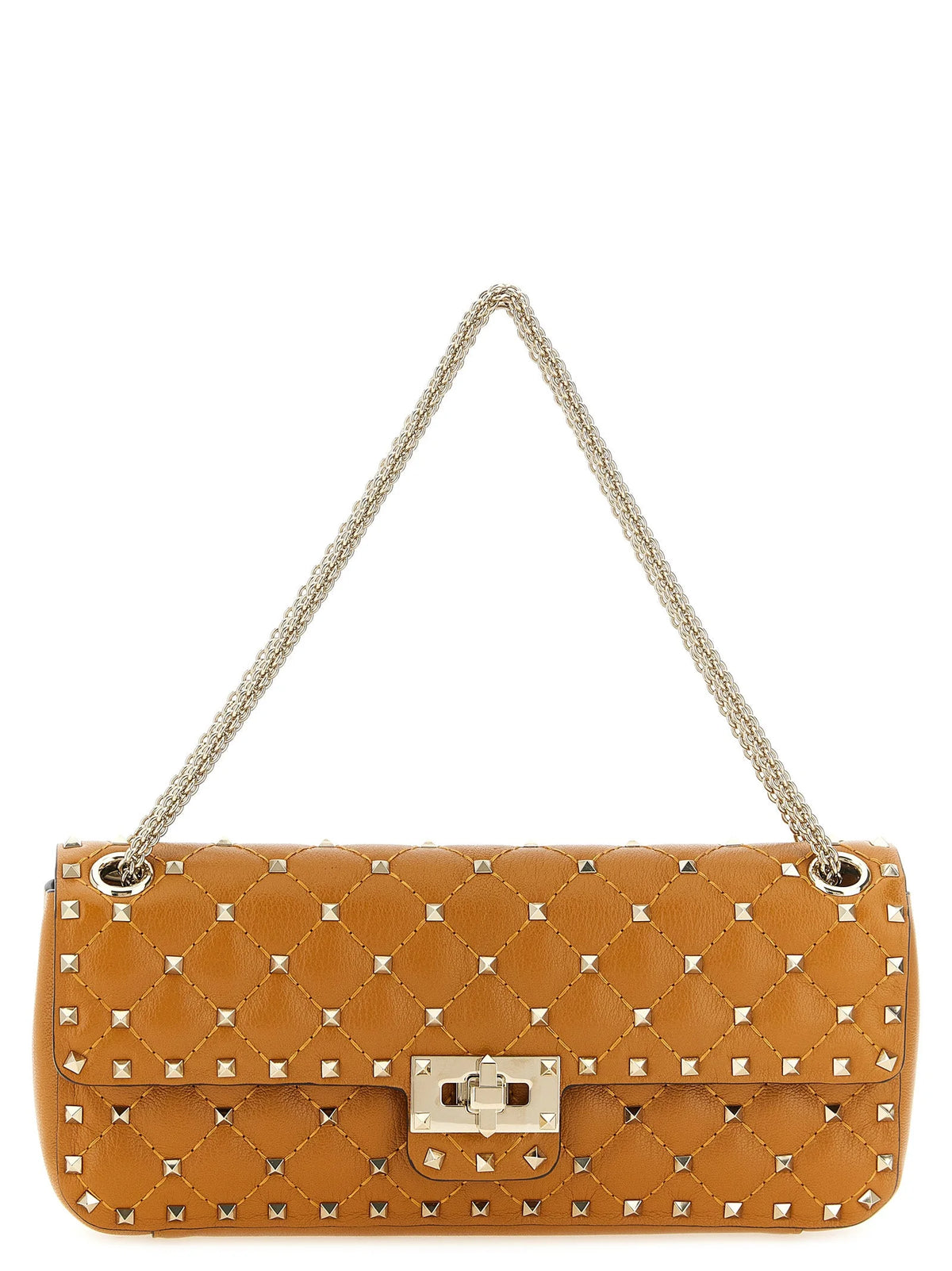 Valentino Garavani Orange Goatskin Shoulder Bag
