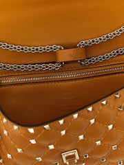 Valentino Garavani Orange Goatskin Shoulder Bag