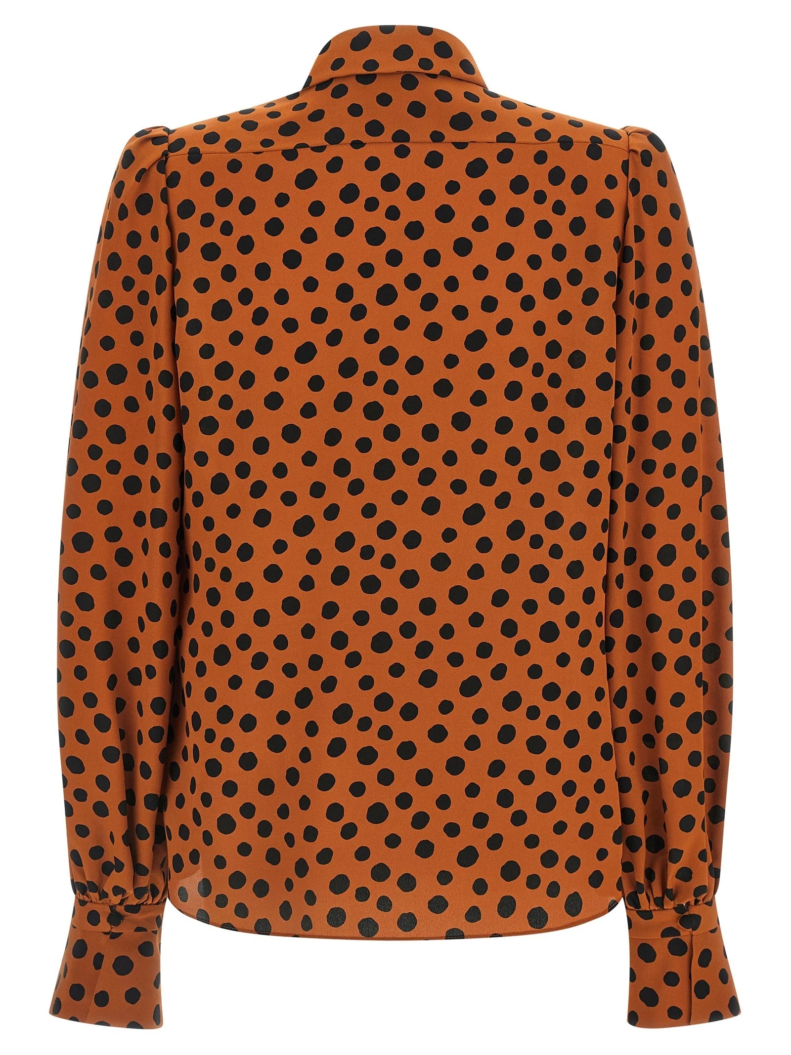 Valentino Garavani Orange Silk Blouse