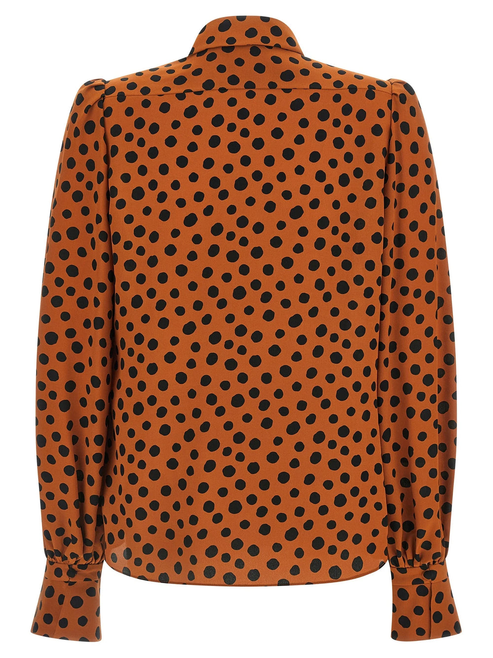Valentino Garavani Orange Silk Blouse