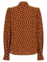 Valentino Garavani Orange Silk Blouse