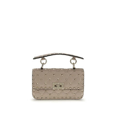Valentino Garavani Pink Calf Leather Bos Taurus Handbag