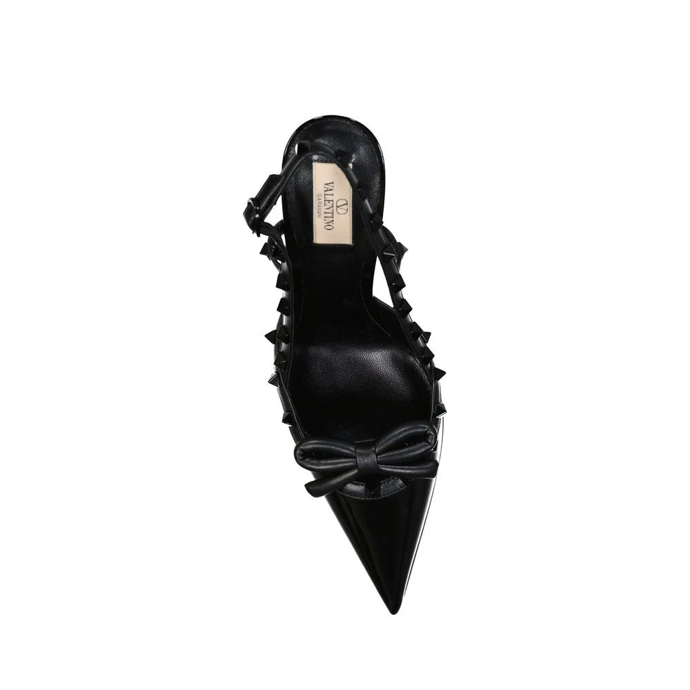 Valentino Garavani Rockstud Leather Slingback Pumps - EU41/US11 - Heels