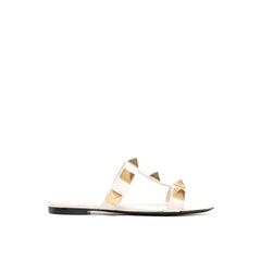 Valentino Garavani Roman Stud Leather Flat Sandals - Sandals