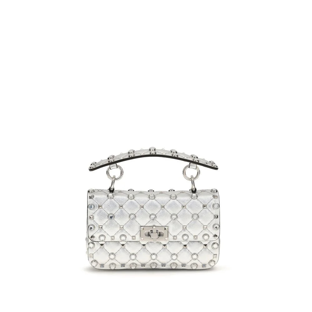 Valentino Garavani Silver Lamb Ovis Aries Aries Shoulder Bag