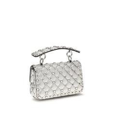 Valentino Garavani Silver Lamb Ovis Aries Aries Shoulder Bag