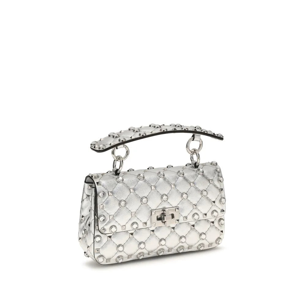 Valentino Garavani Silver Lamb Ovis Aries Aries Shoulder Bag