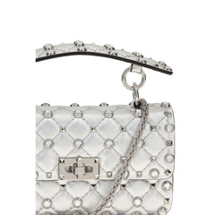 Valentino Garavani Silver Lamb Ovis Aries Aries Shoulder Bag