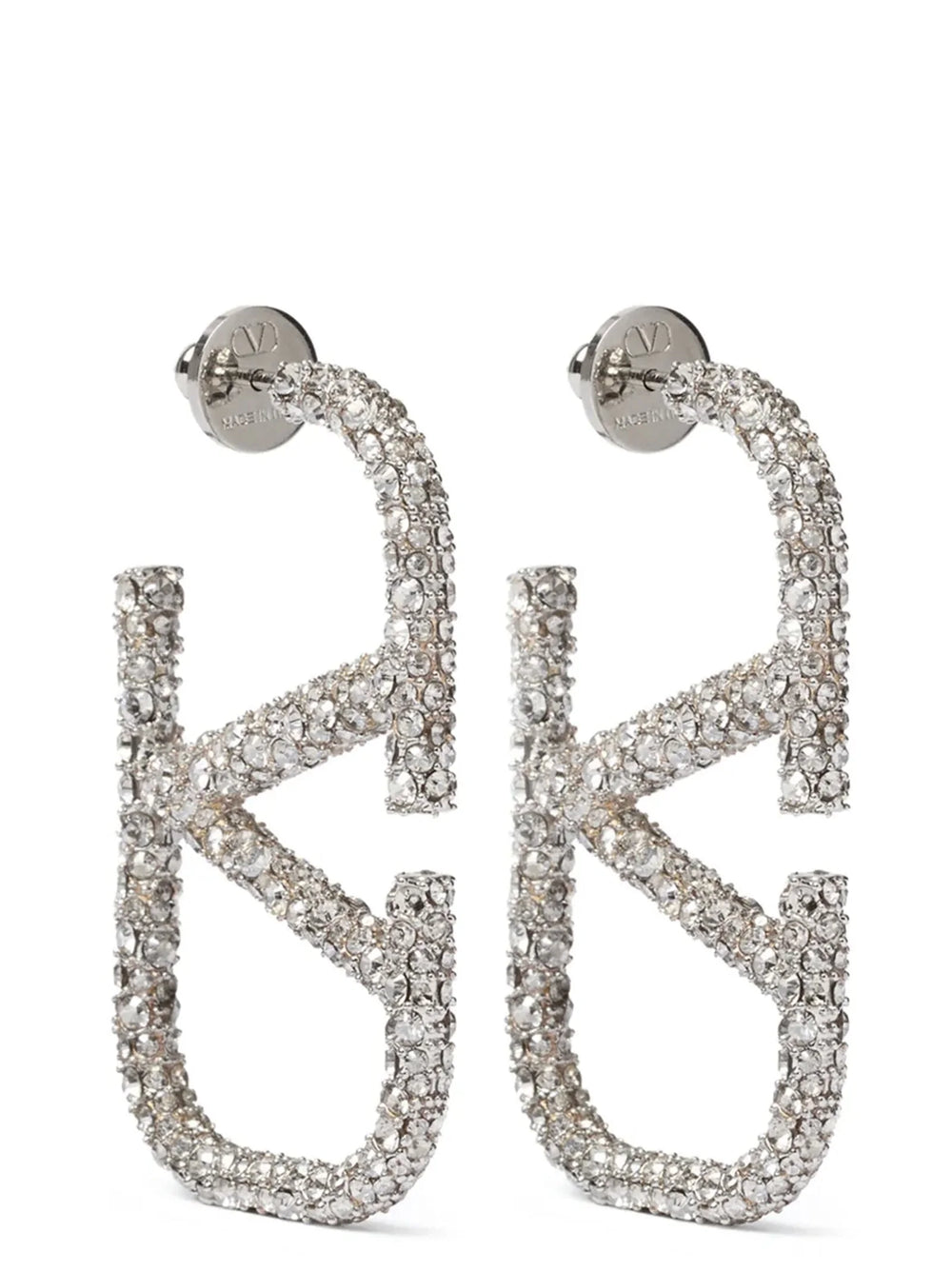 Valentino Garavani Silver Stainless Steel Earrings - One Size