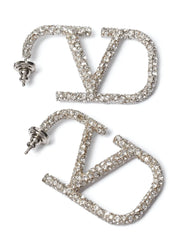 Valentino Garavani Silver Stainless Steel Earrings - One Size