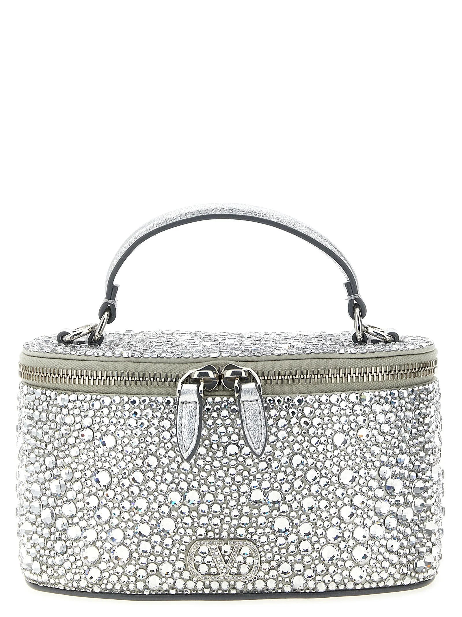 Valentino Garavani Silver Viscose Handbag