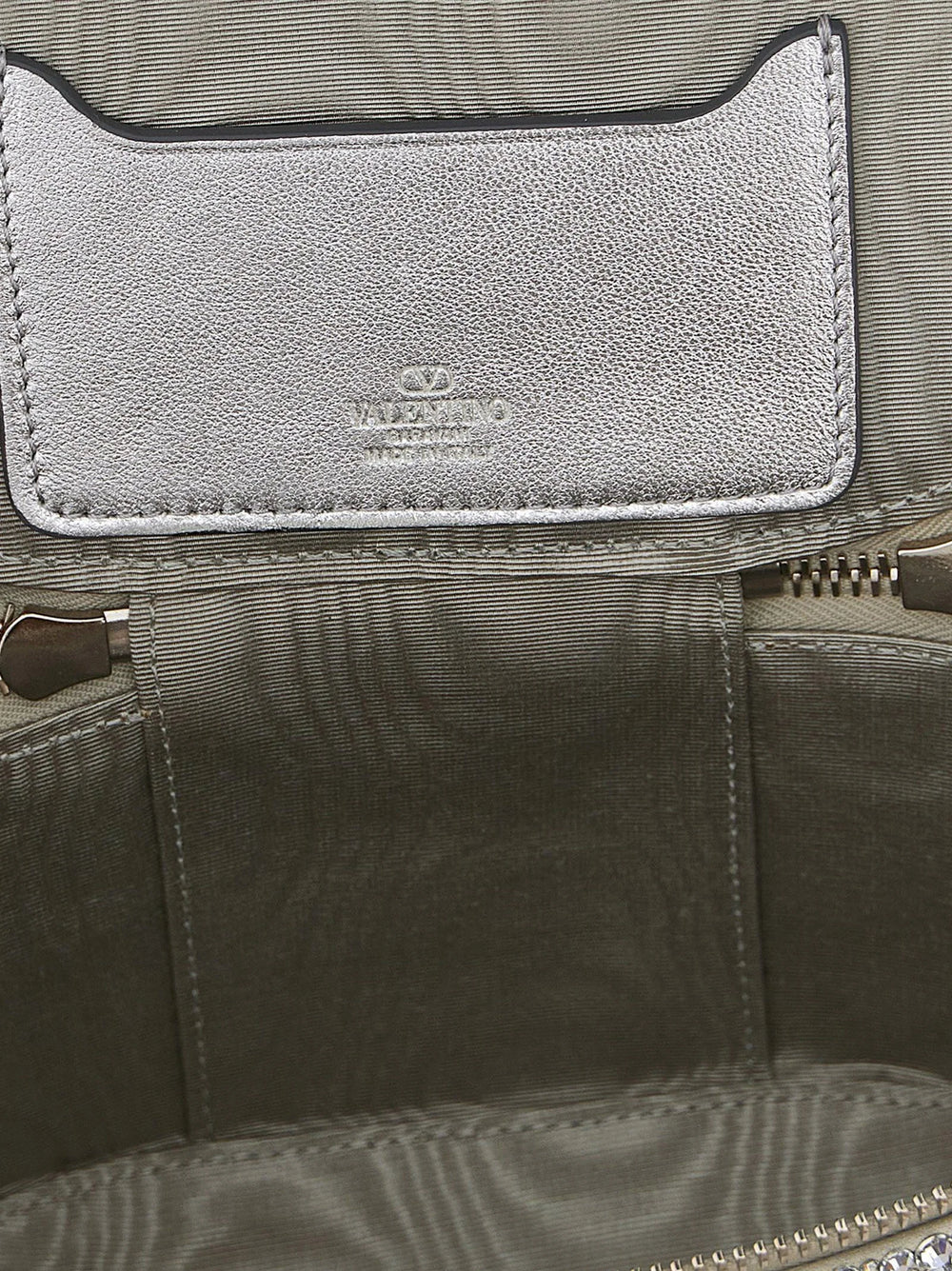Valentino Garavani Silver Viscose Handbag