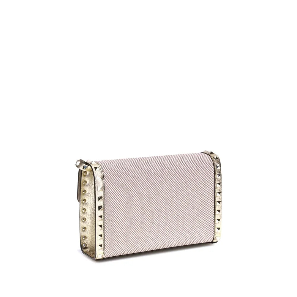 Valentino Garavani Small canvas Rockstud Shoulder Bag - Shoulder Bags