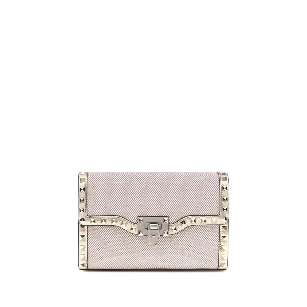 Valentino Garavani Small canvas Rockstud Shoulder Bag - Shoulder Bags