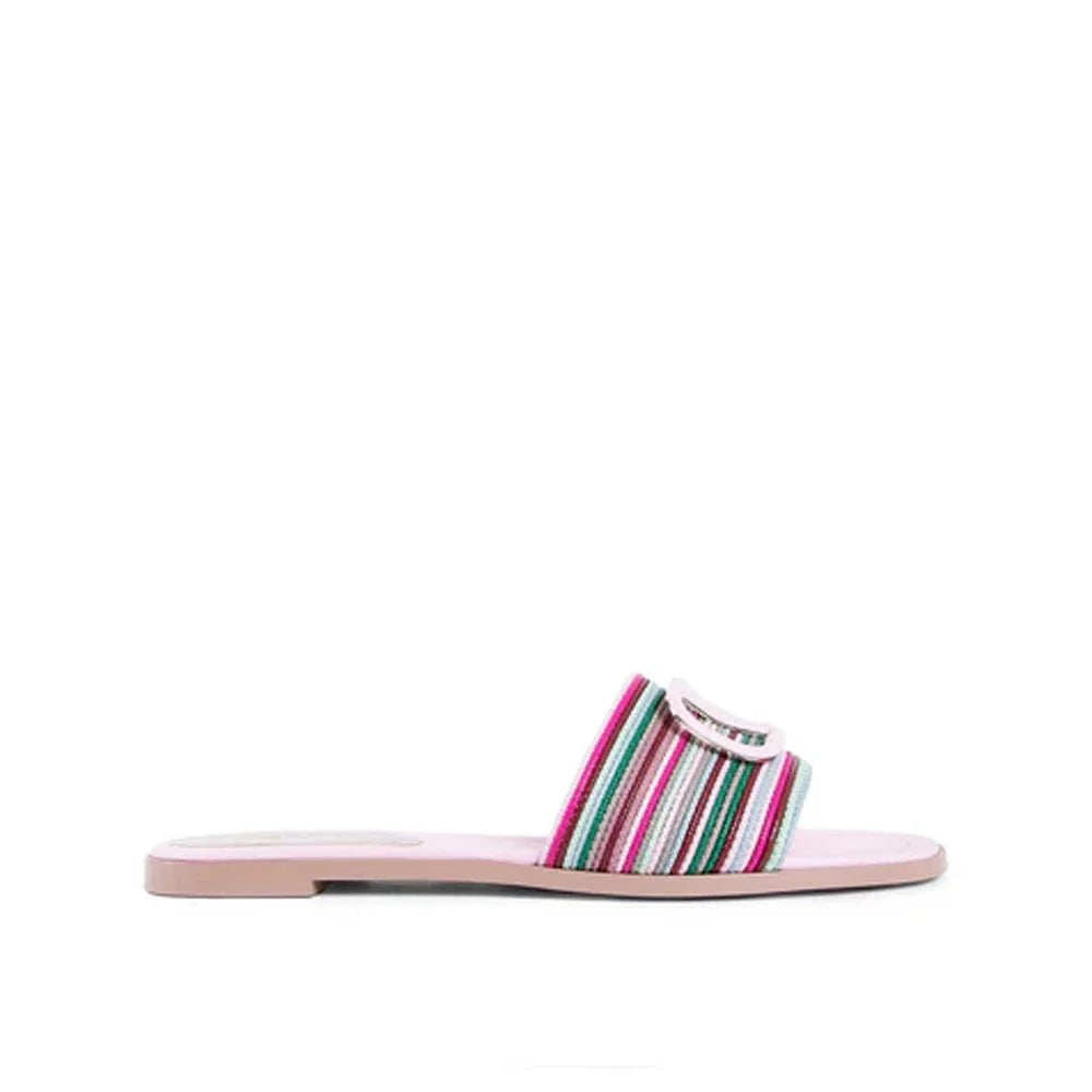 Valentino Garavani V Logo Signature Slides - EU36/US6 - Sandals
