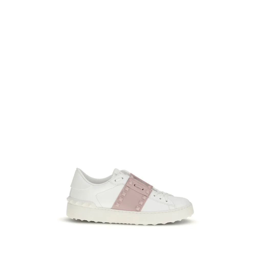 Valentino Garavani White Calf Leather Bos Taurus Athletic Sneakers - EU41/US11