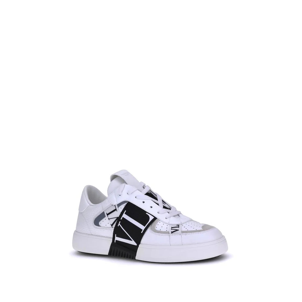 Valentino Garavani White Calf Leather Bos Taurus Low Top Sneakers - EU39/US6