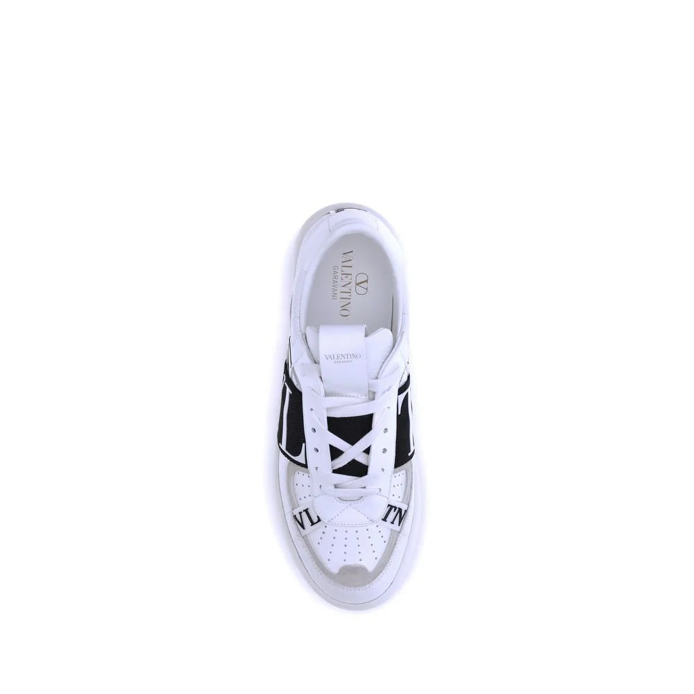 Valentino Garavani White Calf Leather Bos Taurus Low Top Sneakers - EU39/US6