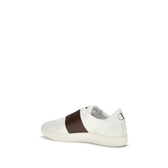 Valentino Garavani White Calf Leather Bos Taurus Low Top Sneakers