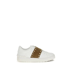 Valentino Garavani Hvide kalvelæder Bos Taurus-sneakers