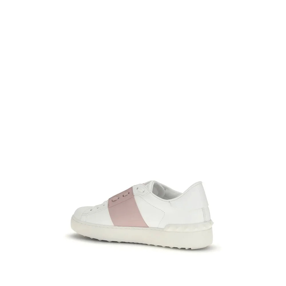 Valentino Garavani White Calf Leather Bos Taurus Sneakers - EU37.5/US7.5