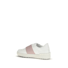 Valentino Garavani White Calf Leather Bos Taurus Sneakers - EU37.5/US7.5