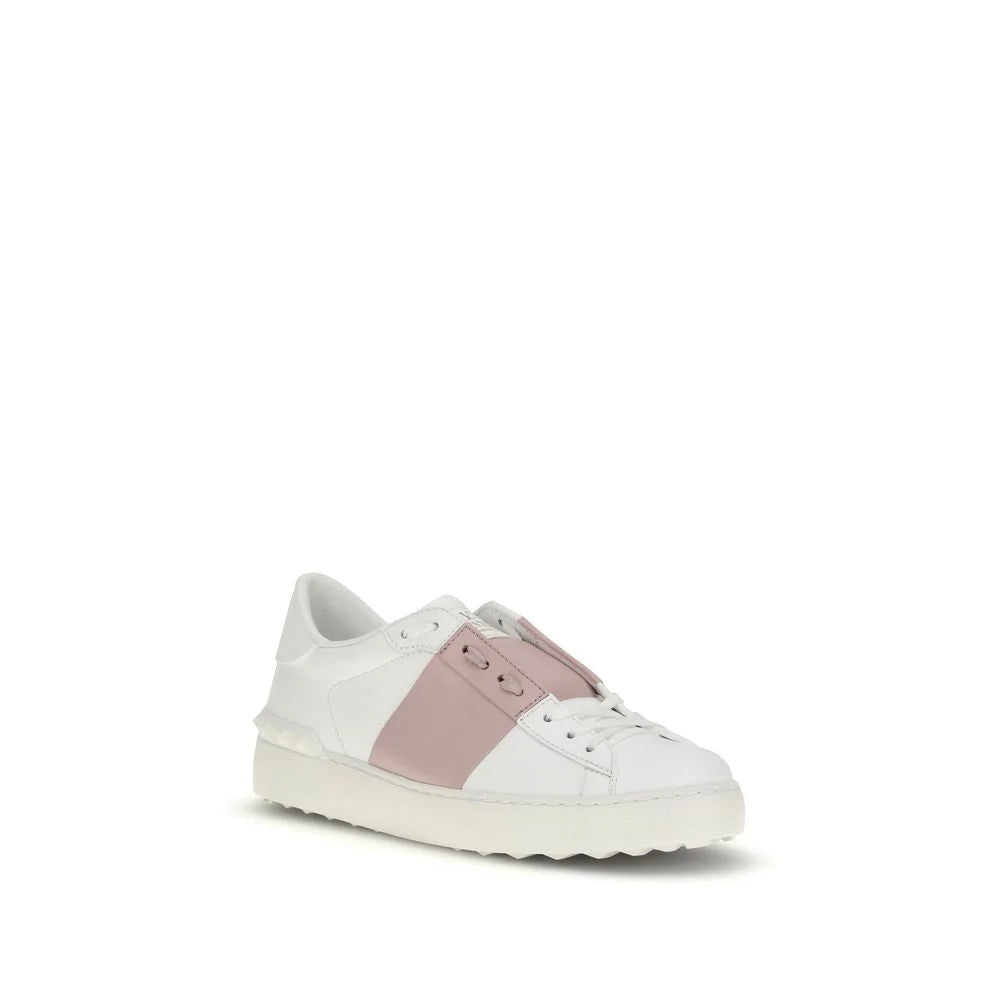 Valentino Garavani White Calf Leather Bos Taurus Sneakers - EU37.5/US7.5