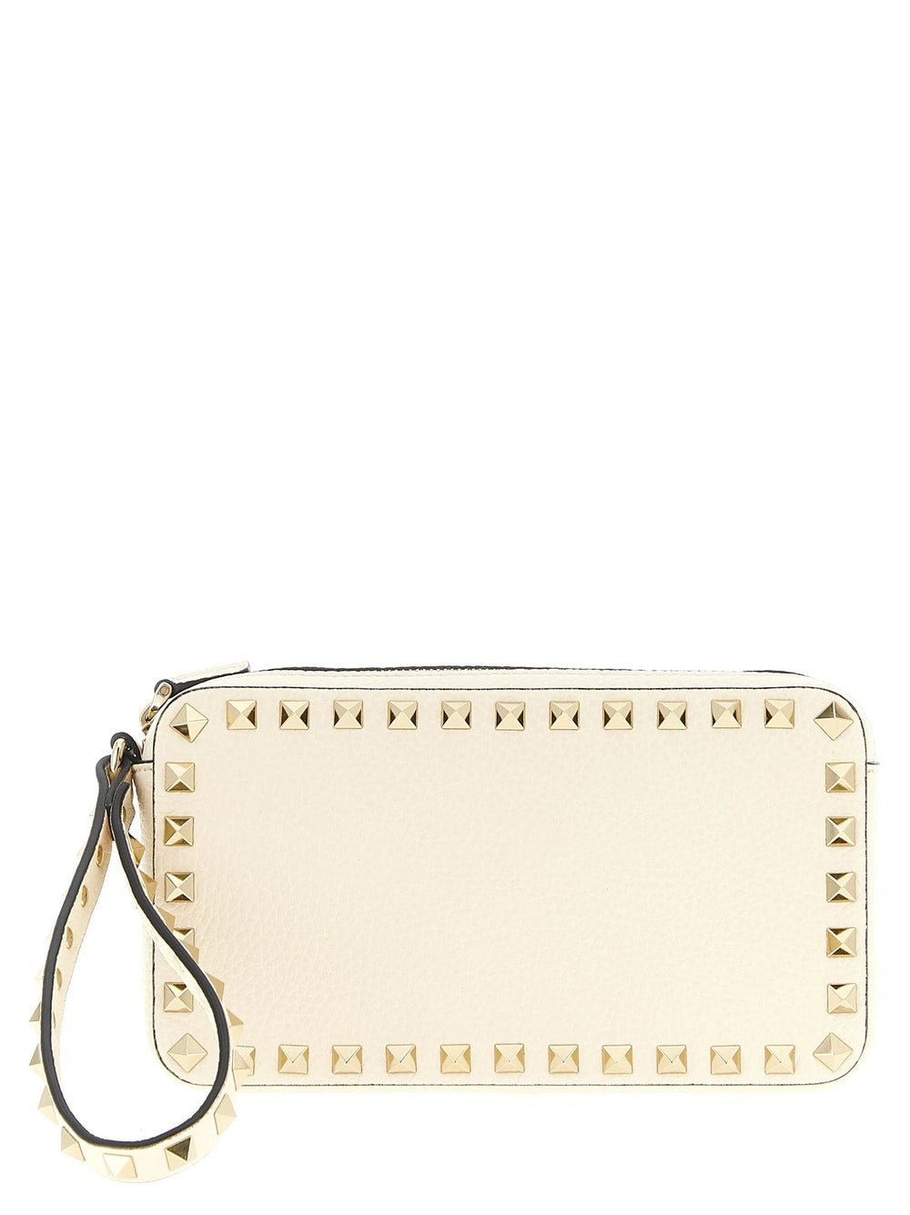 Valentino Garavani White Calfskin Clutch Bag