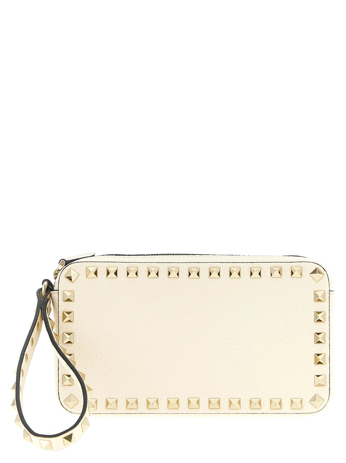 Valentino Garavani White Calfskin Clutch Bag