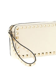 Valentino Garavani White Calfskin Clutch Bag