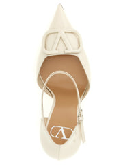 Valentino Garavani White Calfskin High Heel Pumps - EU41/US11