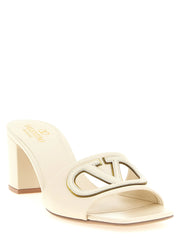 Valentino Garavani White Calfskin Mid Heel Pumps - EU40.5/US10.5