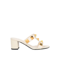 Valentino Garavani White Calfskin Platform Sandals - EU36/US6