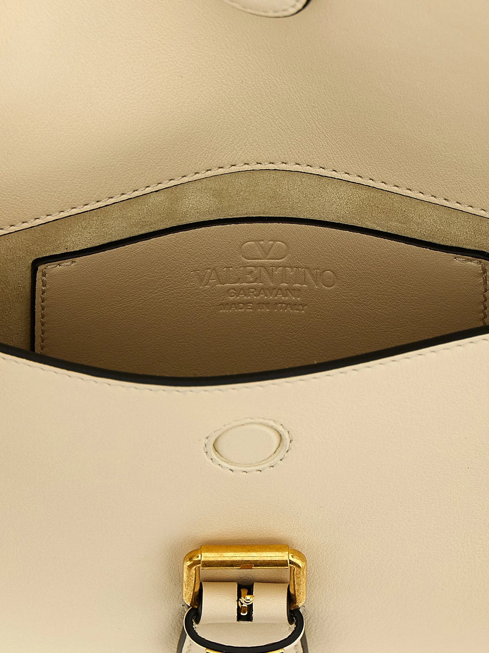 Valentino Garavani White Calfskin Shoulder Bag