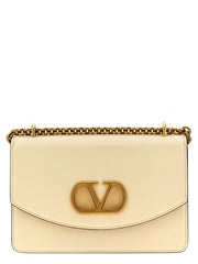 Valentino Garavani White Calfskin Shoulder Bag