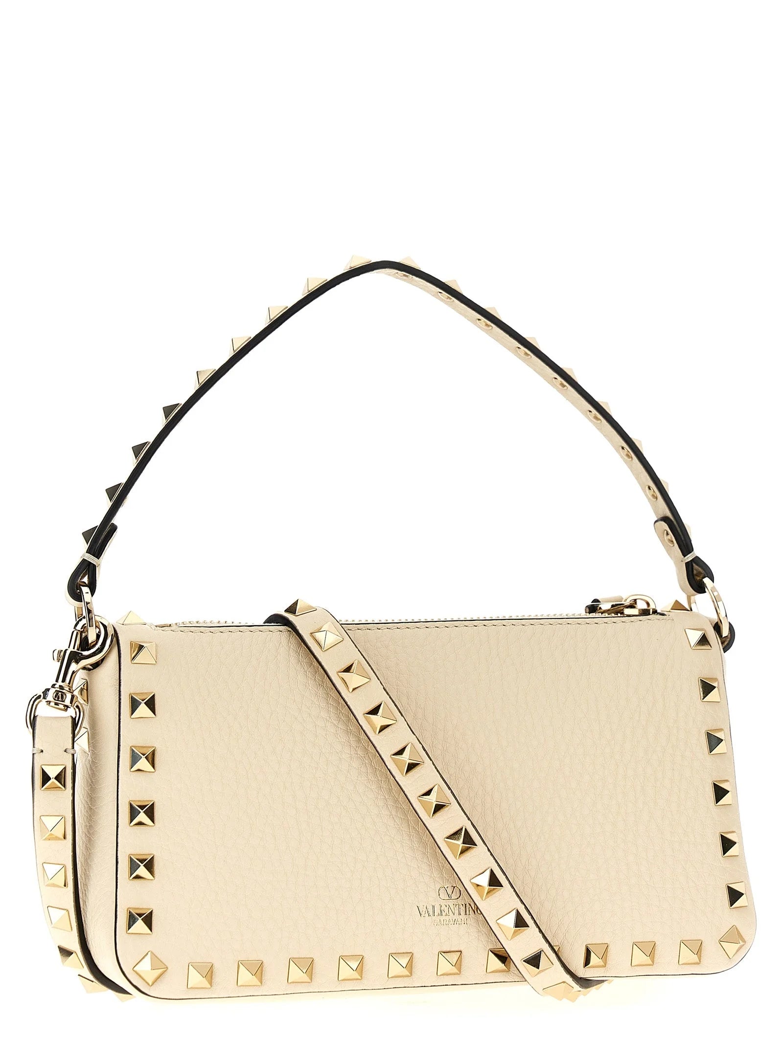 Valentino Garavani White Calfskin Shoulder Bag