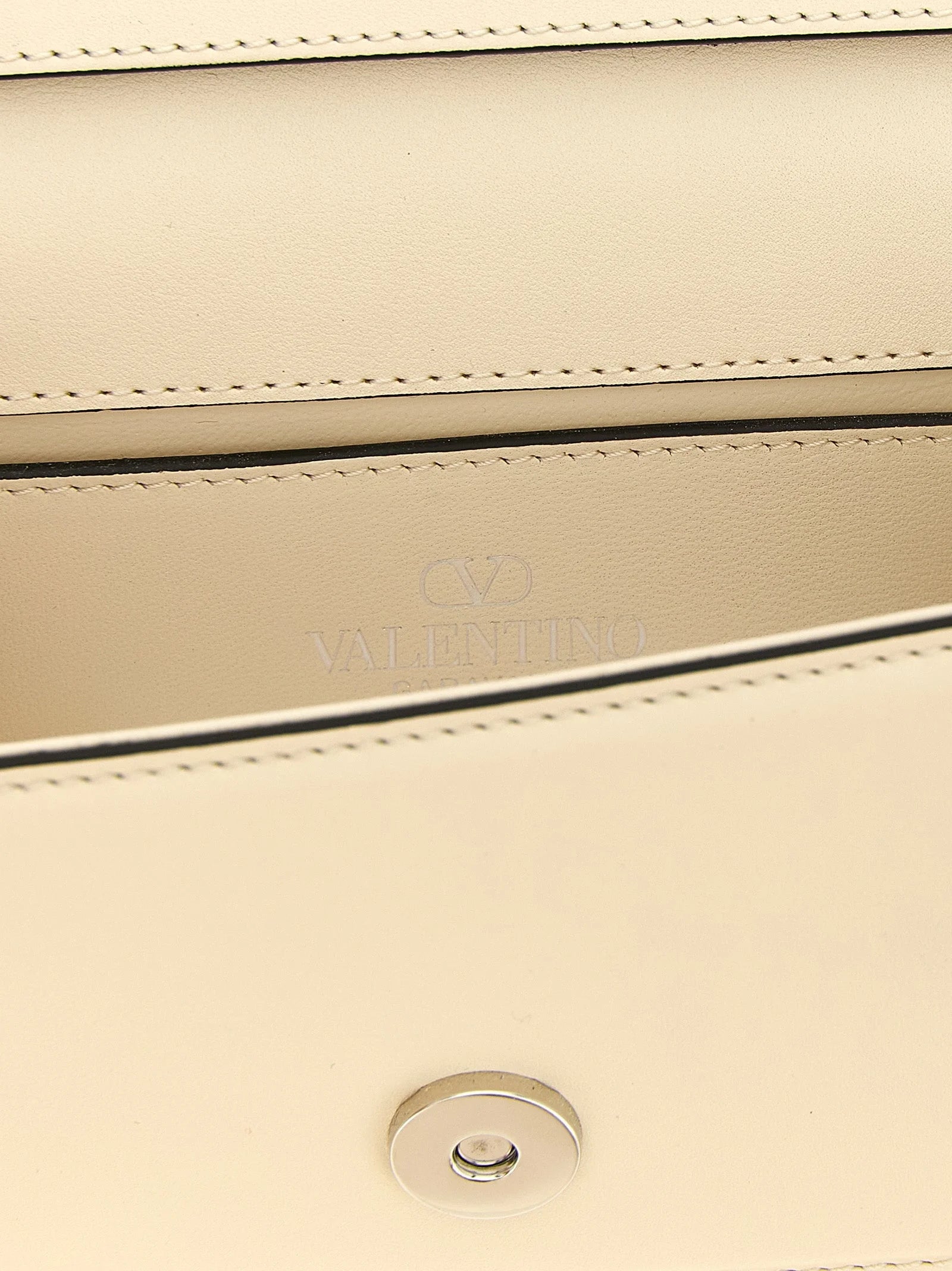Valentino Garavani White Calfskin Shoulder Bag